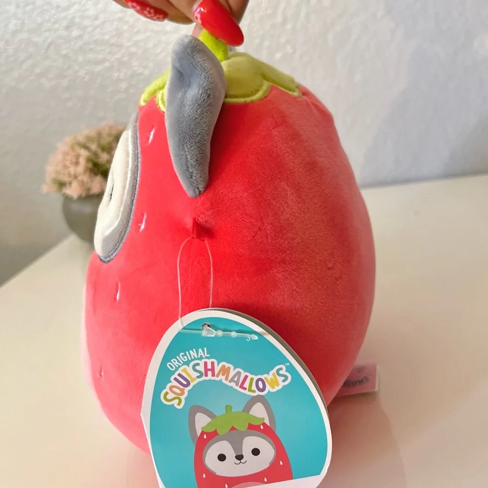 Squishmallows Strawberry Fox Plush